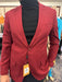 Men’s Burgundy Red - Wine  Two-Button Sport Coat – Stylish Blazer for Business, Parties