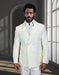 Mens Off-White Double Breasted Tuxedo Jacket with Shawl Lapel | Formal Wedding Suit in Ivory Cream Color