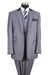 Men’s Light Gray Three Piece Suit with Black Chesterfield Collar  – Classic Formal Wedding and Business Suit Set 1920s Vintage