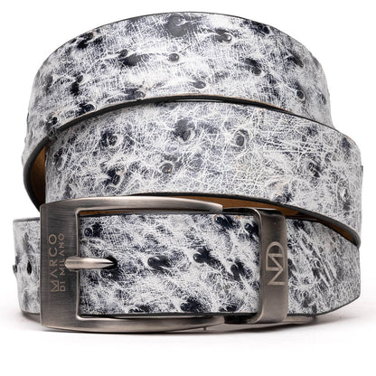 Marco_Di_Milano Domenico Belt Antique Newspaper Leather Shoe