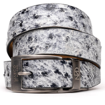 Marco_Di_Milano Domenico Belt Antique Newspaper Leather Shoe