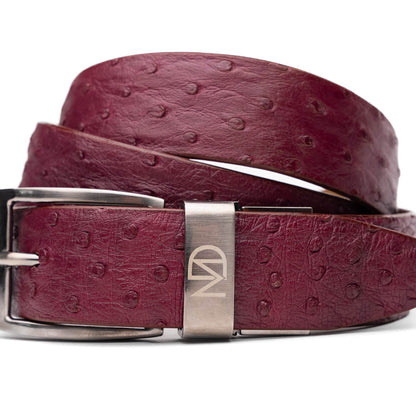 Marco_Di_Milano Domenico Belt Wine Leather Luxury Shoe