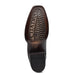 Cuadra Brown Ostrich Zipper Boot