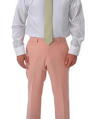 Black sear sucker Slacks Dress Pants for Men