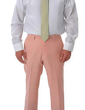 Black sear sucker Slacks Dress Pants for Men