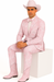 Package Package Combo Mens Pink Suit - Paisley Fancy Floral Suits with Matching Bowtie