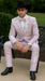 Package Package Combo Mens Pink Suit - Paisley Fancy Floral Suits with Matching Bowtie