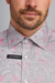 Mens Paisley Shirts - Club Fashion Dress Shirt Spread Collar in  Color Grey