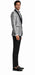 Paisley Suit - Wedding Tuxedo Suit - Prom Black ~ Silver Suit
