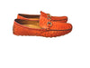P014091 Palm Beach Genuine Ostrich Driver- Sport Rust