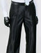 Men's Black Shiny Sharkskin Custom Fitting Flashy Dress Slack