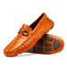 Marco Di Milano Parma Brandy Caiman Belly Bit Drivers