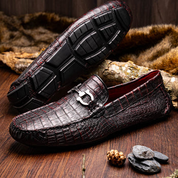 Marco Di Milano Parma Black Cherry Leather Oxfords