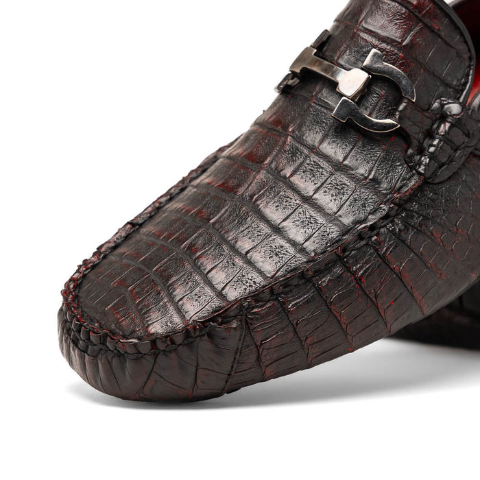 Marco Di Milano Parma Black Cherry Leather Oxfords