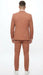 Men’s Light Rust - Peach Color - Salmon Color  3 Piece Suit Set with Vest, Classic Formal Wedding Prom Business Dress Suit