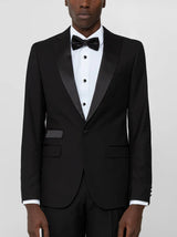Black Peak Lapel Ticket Pocket Tuxedo