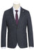 Pelago Charcoal Grey Slim-Fit Summer Blazer w/ Half-Canvas Patch Pocket
