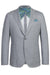 "Elevate Your Prom and Wedding: Pelago's Light Grey Unconstructed Sport Blazer with Patch Pockets"