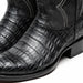 Marco Di Milano Phoenix Black Caiman Crocodile Round Toe Cowboy Boots