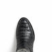 Marco Di Milano Phoenix Black Caiman Crocodile Round Toe Cowboy Boots