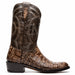 Marco Di Milano Phoenix Stone Brown Caiman Crocodile Round Toe Cowboy Boots