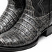 Marco Di Milano Phoenix Stone Gray Caiman Crocodile Round Toe Cowboy Boots