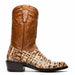 Marco Di Milano Phoenix Stone Orix Caiman Crocodile Round Toe Cowboy Boots