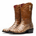 Marco Di Milano Phoenix Stone Orix Caiman Crocodile Round Toe Cowboy Boots