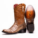 Marco Di Milano Phoenix Stone Orix Caiman Crocodile Round Toe Cowboy Boots