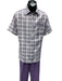 Mens 2 Piece Walking Suit - Textured Plaid