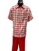 Mens 2 Piece Walking Suit - Textured Plaid