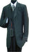 Luxurious #MU3B Black & Smoth Conservative Pinstripe 3 Pieces Vested Business Suits - Three Piece Suit