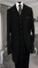 TS3V NICE 3PC 3 BUTTON SOLID COLOR BLACK Men's three piece suit