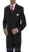 High Fashion  Black Available in 3 Button Style Jacket Vested 3 Piece three piece suit