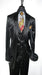 Men's Black 2 Button Velvet Fabric 3 Piece Vested  Side Vent Suit with Pleated Pants velour Men's blazer Jacket