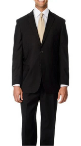 Brand: Caravelli Collezione Suit - Caravelli Suit - Caravelli italy Caravelli Men's Black 2 Button Double Vent Suit