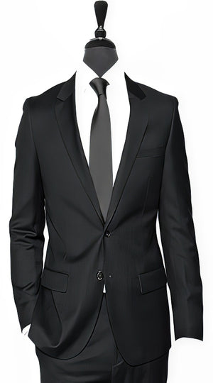 Alberto Nardoni Black 3 Pieces Summer Linen Wedding/Groom/Groomsmen Suit Jacket & Pants & Suit 2 Buttons Suit - Mens Linen Suit