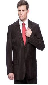 Mens Three Piece Suit - Vested Suit Tailored Modern Fit Suits 2-Button Flat Front Black Suit