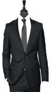 Alberto Nardoni Black 3 Pieces Summer Linen Wedding/Groom/Groomsmen Suit Jacket & Pants & Suit 2 Buttons Suit - Mens Linen Suit