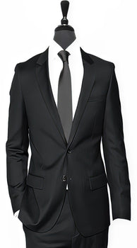 Alberto Nardoni Black 3 Pieces Summer Linen Wedding/Groom/Groomsmen Suit Jacket & Pants & Suit 2 Buttons Suit - Mens Linen Suit