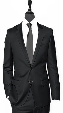 Alberto Nardoni Black 3 Pieces Summer Linen Wedding/Groom/Groomsmen Suit Jacket & Pants & Suit 2 Buttons Suit - Mens Linen Suit