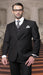 Side Vented Online special Discounted Sale Pleated Pants Vested Suits 3 Piece Regular Fit Black,Ash