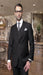 Nice 2 Button Solid Color Black Men'S Suit With A Vest 3 Piece Tapered Slim Fitted Flat Front Pants