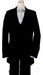 High Quality Black 2 Button Vested 100% poly~rayon Men's Suits  Vented - Three Piece Suit