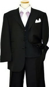 Three buttons Black Suit