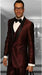 Black and Burgundy ~ Wine ~ Maroon Suit  Men's Shawl Lapel 3 Piece Statement Suits Clothing Confidence Modern Fit Suits Vested Tuxedo Burgundy Suit Burgundy Tuxedo