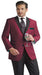 Black and Burgundy ~ Maroon Suit ~ Wine Color Two Button  Party Suit & Tuxedo & Blazer Suit W/ Black + Free Pants Dinner Jacket