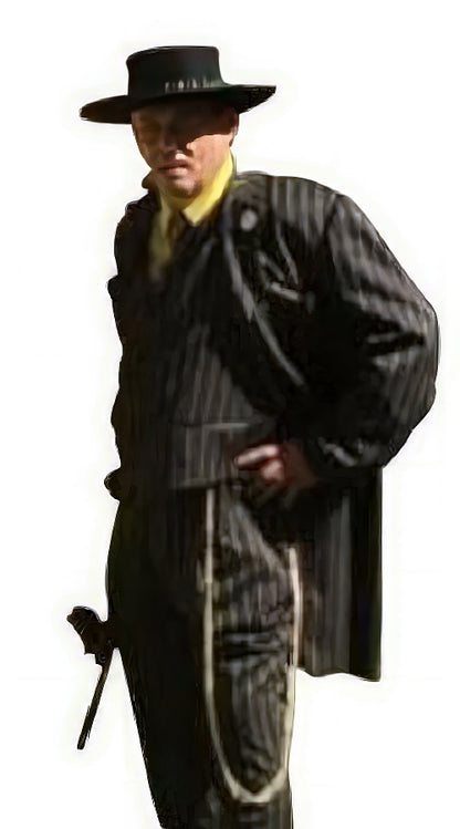 Black and Gold Stripe Suits - Vested Suit - Image 9