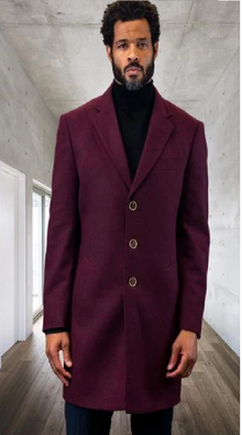 Statement Burgundy Overcoat