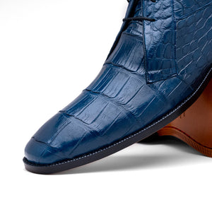 Marco_Di_Milano Pietro: Blue Jeans Italian Leather Shoe